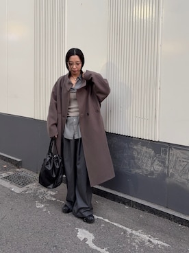 「アイテム（その他トップス）」を使った、スズキダさん（レディース・161cm）の冬コーディネート