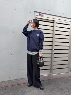 「URBAN RESEARCH（アーバンリサーチ）のアイテム（ショルダーバッグ）」を使った、スズキダさん（レディース・161cm）の秋コーディネート