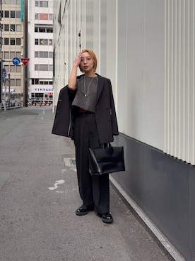 「LAATO（ラート）のアイテム」を使った、スズキダさん（レディース・161cm）の冬コーディネート