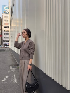 「アイテム（ヘアアクセサリー）」を使った、スズキダさん（レディース・161cm・30代）の秋コーディネート