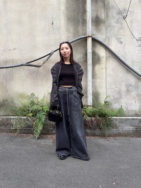 「アイテム（その他アウター）」を使った、SAKIさん（骨格ウェーブ・レディース・161cm）の秋コーディネート