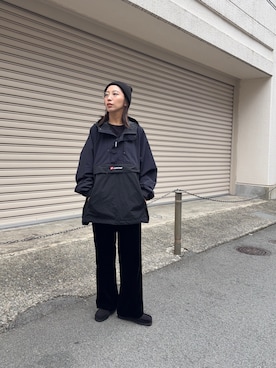 「アイテム（ニットキャップ/ビーニー）」を使った、スズキダさん（レディース・161cm）の秋コーディネート