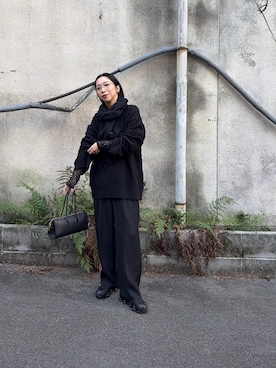 「アイテム（Tシャツ/カットソー）」を使った、スズキダさん（レディース・161cm・30代）の冬コーディネート