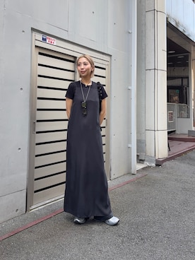 ワンピースを使った「ワイドパンツ」のレディース人気ファッション