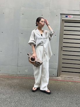 「アーバンリサーチ」｜「アイテム（キャミソール）」を使った、SAKI.さん（レディース・160cm）の夏コーディネート