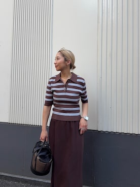 「LAATO（ラート）のアイテム」を使った、スズキダさん（レディース・160cm）の夏コーディネート