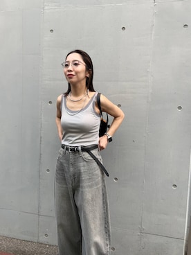 「URBANRESEARCH」｜「アイテム（アクセサリー）」を使った、SAKI.さん（レディース・160cm）の夏コーディネート