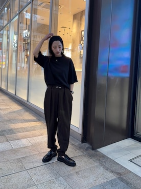 「アイテム（ヘアバンド）」を使った、スズキダさん（レディース・161cm）の秋コーディネート