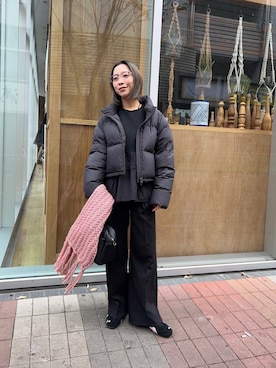 「FRATELLI TALLI（フラテリタリ）のアイテム」を使った、スズキダさん（レディース・160cm）の冬コーディネート