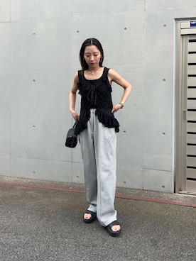 「PHILIPPE AUDIBERT（フィリップ オーディベール）のアイテム（アクセサリー）」を使った、SAKI.さん（レディース・160cm）の夏コーディネート