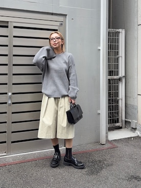 「SMELLY（スメリー）のアイテム」を使った、スズキダさん（レディース・160cm）の秋コーディネート