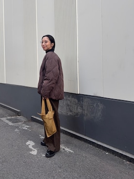 「アイテム（その他アウター）」を使った、スズキダさん（レディース・161cm・30代）の冬コーディネート