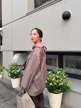 「アイテム（ハンドバッグ）」を使った、スズキダさん（レディース・161cm）の秋コーディネート