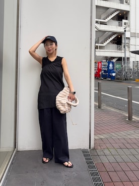 「MOHI（モヒ）のアイテム」を使った、スズキダさん（レディース・160cm）の春コーディネート