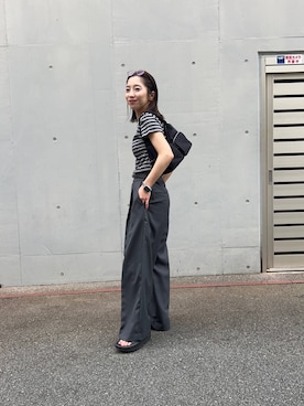 「URBANRESEARCH」｜「アイテム（アクセサリー）」を使った、SAKI.さん（レディース・160cm）の夏コーディネート