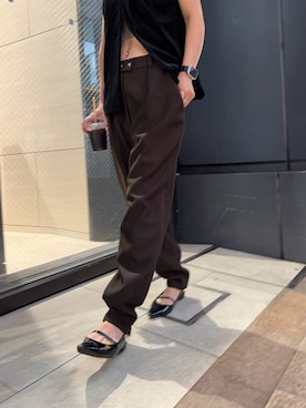 「アイテム（ベスト）」を使った、スズキダさん（レディース・161cm）の秋コーディネート