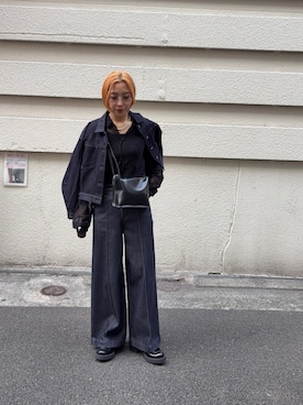 「LAATO（ラート）のアイテム」を使った、スズキダさん（レディース・161cm）の冬コーディネート