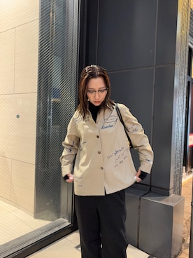 「アイテム（スウェットパンツ）」を使った、スズキダさん（レディース・161cm）の秋コーディネート