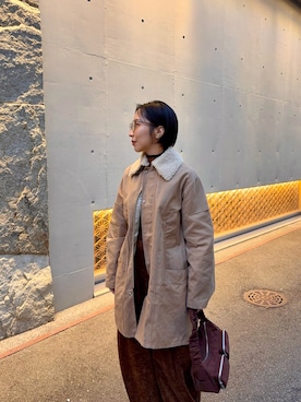 「アイテム（ニット/セーター）」を使った、スズキダさん（レディース・161cm）の秋コーディネート