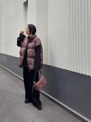 「LAATO（ラート）のpill pill loose knit（ニット/セーター）」を使った、スズキダさん（レディース・161cm）の秋コーディネート