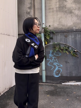 「アイテム（その他アウター）」を使った、スズキダさん（レディース・161cm）の秋コーディネート