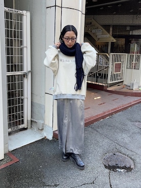 「FRATELLI TALLI（フラテリタリ）のアイテム」を使った、スズキダさん（レディース・160cm）の秋コーディネート