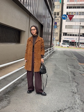 「アイテム（テーラードジャケット）」を使った、スズキダさん（レディース・161cm・30代）の秋コーディネート