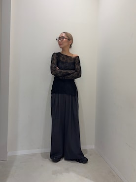 「SENSE OF PLACE by URBAN RESEARCH（センスオブプレイスバイアーバンリサーチ）のアイテム（Tシャツ/カットソー）」を使った、スズキダさん（レディース・160cm）の秋コーディネート