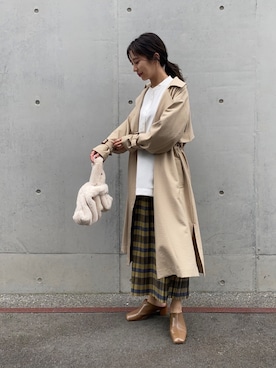 「ドルマン」｜「アイテム（ジャケット/アウター）」を使った、SAKI.さん（レディース・161cm）の秋コーディネート