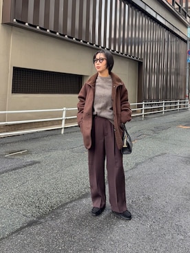 「アイテム（ブーツ）」を使った、スズキダさん（レディース・161cm・30代）の秋コーディネート