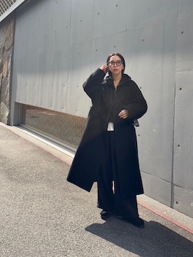 「アイテム（チェスターコート）」を使った、スズキダさん（レディース・161cm・30代）の秋コーディネート