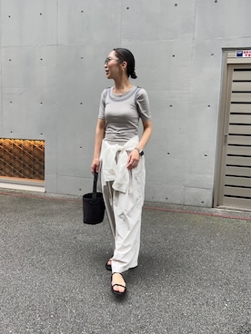 「ウェーブ×イエベ秋」｜SAKI.さん（レディース・160cm）の夏コーディネート
