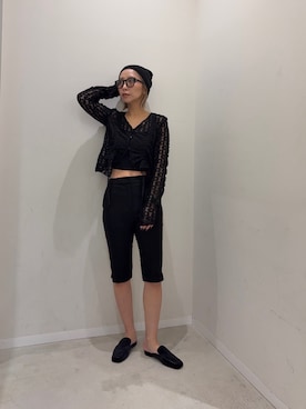 「SMELLY（スメリー）のアイテム」を使った、スズキダさん（レディース・160cm）の秋コーディネート