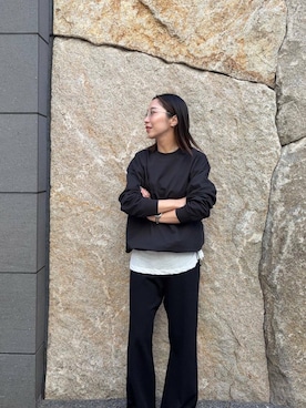 「きれいめ派カットソー」｜「アイテム（パンツ）」を使った、スズキダさん（レディース・160cm）の夏コーディネート