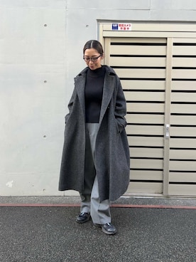 「nicholson&nicholson（ニコルソンアンドニコルソン）のアイテム」を使った、スズキダさん（レディース・160cm）の冬コーディネート