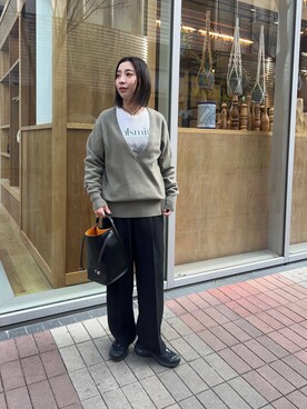 「URBAN RESEARCH（アーバンリサーチ）のアイテム（チュニック）」を使った、スズキダさん（レディース・160cm）の冬コーディネート