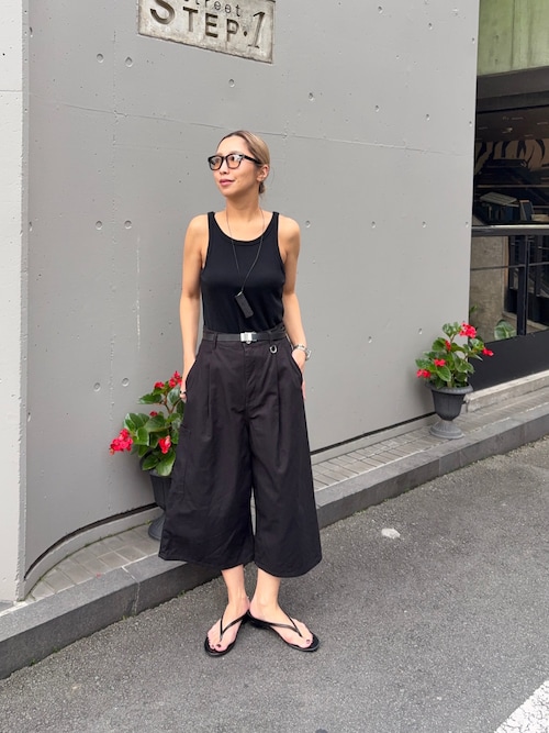 new basic　WASHABLE WOOL TANK TOP
