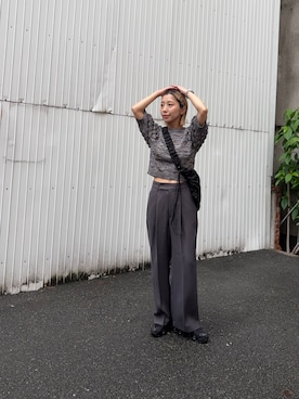 「LAATO（ラート）のアイテム」を使った、スズキダさん（レディース・160cm）の春コーディネート