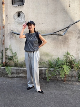 「BROOKS BROTHERS（ブルックスブラザーズ）のアイテム」を使った、SAKI.さん（レディース・160cm）の夏コーディネート