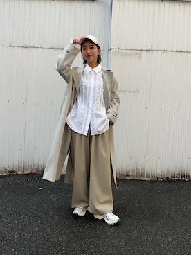 「URBAN RESEARCH（アーバンリサーチ）のアイテム（トレンチコート）」を使った、SAKI.さん（レディース・160cm）の春コーディネート