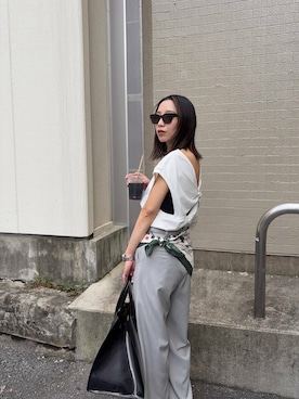 「A.Kjaerbede(エキアビド)のアイテム」を使った、スズキダさん(レディース・160cm)の夏コーディネート