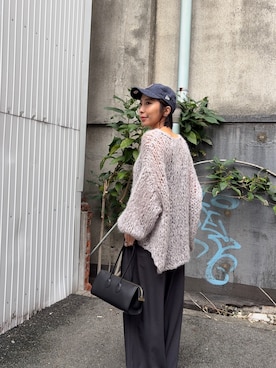 「URBAN RESEARCH（アーバンリサーチ）のアイテム（ショルダーバッグ）」を使った、スズキダさん（レディース・161cm）の秋コーディネート