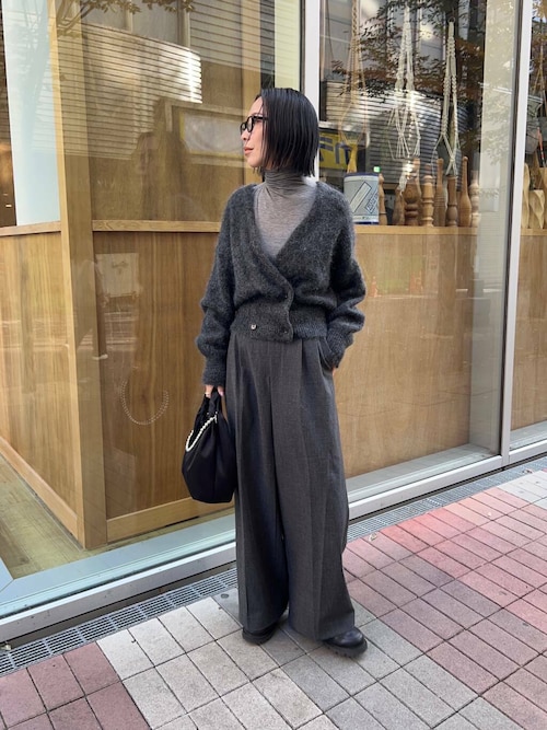 セール】アルパカシャギーダブルカーディガン（カーディガン/ボレロ