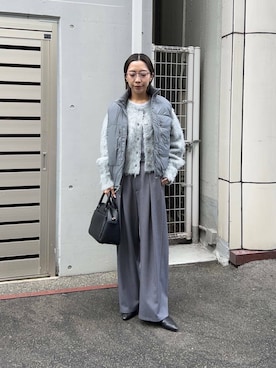 「アーバンリサーチ」｜「アイテム（その他アウター）」を使った、スズキダさん（レディース・160cm）の秋コーディネート