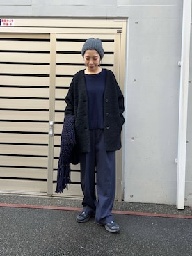 「FRATELLI TALLI（フラテリタリ）のアイテム」を使った、スズキダさん（レディース・160cm）の冬コーディネート