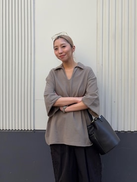 「LAATO（ラート）のアイテム」を使った、スズキダさん（レディース・160cm）の春コーディネート