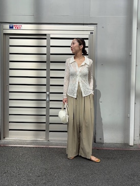 「アーバンリサーチ」｜「アイテム（サンダル）」を使った、SAKI.さん（レディース・160cm）の夏コーディネート