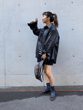 「Wrangler（ラングラー）のアイテム（その他アウター）」を使った、SAKI.さん（レディース・161cm）の秋コーディネート