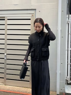 crinkle crinkle crinkleのベストを使った人気ファッション