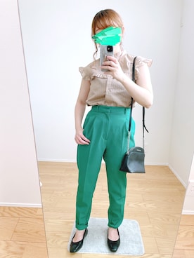 「カラー×コーデ」｜「アイテム（PC・スマホグッズ/家電）」を使った、nanoさん（レディース・149cm）の夏コーディネート